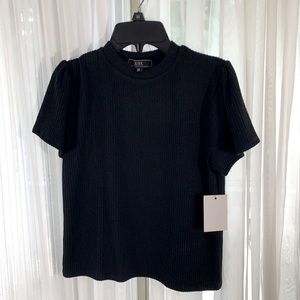 NWT Black Ribbed Vibe XS Women’s Top